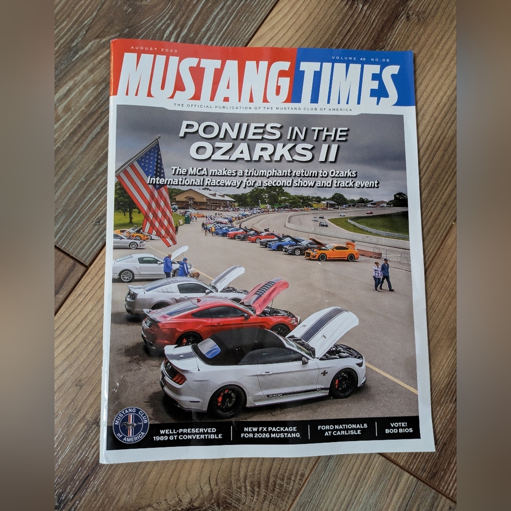 Mustang Times Magazine Ponies At The Ozarks II Vol 49 No 8 Ford Mustang Club